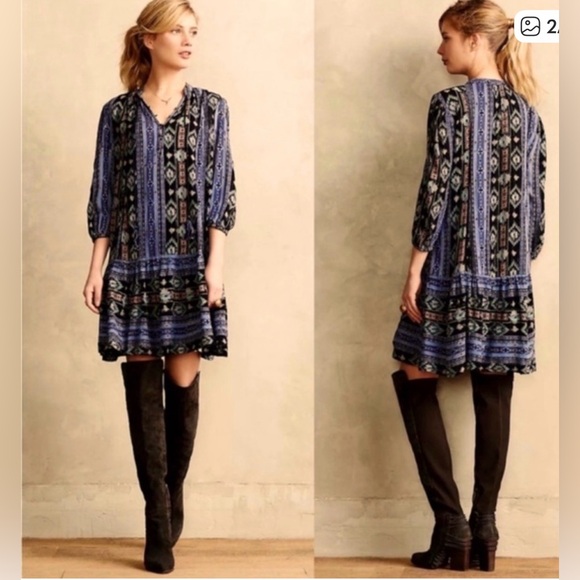 HOLDING HORSES Dresses & Skirts - HOLDING HORSES Winter Moon Tunic Dress - Boho, western, tribal, artsy